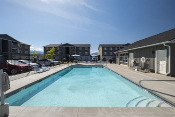 take a dip in our resort style pool  at Altitude, East Wenatchee